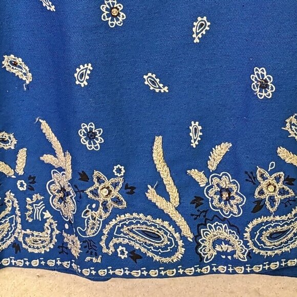 Quacker Factory Women Plus size 1X Rhinestone Handkerchief Lightweight Jacket - Picture 14 of 16